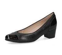 CAPRICE Comfort Escarpins Femme à Talon Bloc Largeur H, Noir (Black Comb), 36 EU