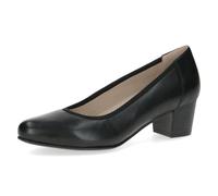 CAPRICE Comfort Escarpins Femme en Cuir avec Talon Bloc, Noir (Black Nappa), 36 EU