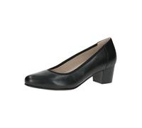CAPRICE Comfort Escarpins Femme en Cuir avec Talon Bloc, Noir (Black Nappa), 40 EU