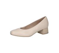 CAPRICE Comfort Escarpins Femme en Cuir Largeur H, Crème (Cream Perlato), 37 EU