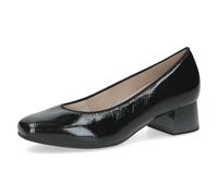 CAPRICE Comfort Escarpins Femme en Cuir Largeur H, Noir (Black Snake), 38,5 EU