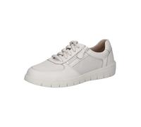 CAPRICE Confort Baskets Basses Femme à Fermeture éclair Coupe Basse, Blanc (White Nappa Co), 40 EU