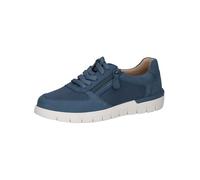 CAPRICE Confort Baskets Basses Femme à Fermeture éclair Coupe Basse, Bleu (Blue Comb), 36 EU