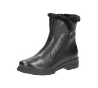 CAPRICE Confort Bottes d'hiver femme sans talon avec fermeture zippée Doublées