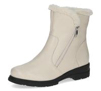 CAPRICE Confort Bottes d'hiver femme sans talon avec fermeture zippée Doublées, Beige (Ecru Nappa), 36 EU