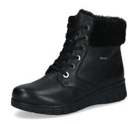 CAPRICE Confort Bottines femme à lacets Doublées Confortables, Noir (Black Nappa), 38 EU