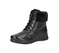 CAPRICE Confort Bottines femme à lacets Doublées Confortables, Noir (Black Nappa), 40 EU