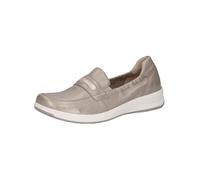 CAPRICE Confort Chaussures à enfiler femme en cuir Confortables, Gris (Stone Per.Deer), 39 EU