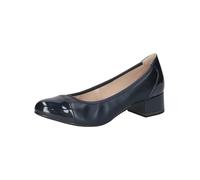 CAPRICE Confort Escarpins Femme Petit Talon Élégants, Bleu (Ocean Comb), 41 EU