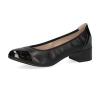 CAPRICE Confort Escarpins Femme Petit Talon Élégants, Noir (Black Nappa), 37,5 EU