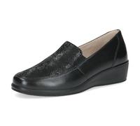 CAPRICE Confort Mocassins Femme en Cuir Largeur Confort H, Noir (Black Rep.Comb), 40 EU