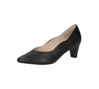 CAPRICE Escarpins en Cuir pour Femme avec Talon Entonnoir, Nappa Noir, 40 EU