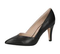 CAPRICE Escarpins Femme en Cuir à Talon Entonnoir, Noir (Black Nappa), 37 EU