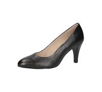 CAPRICE Escarpins Femme en Cuir à Talon Entonnoir, Noir (Black Nappa), 38,5 EU