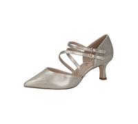 CAPRICE Escarpins Femme en Cuir Bout Pointu, Or (Champagne), 37 EU