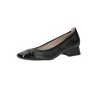 CAPRICE Escarpins Femme en Cuir Petit Talon, Noir (Black Comb), 38 EU