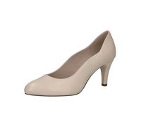 Caprice Escarpins Pointus en Cuir pour Femme, Nappa Blanc cassé, 38.5 EU