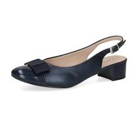 CAPRICE Escarpins Slingback avec nœud Élégants, Bleu (Navy Comb), 37 EU