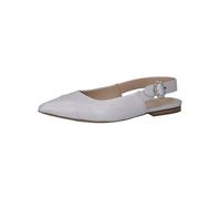 CAPRICE Escarpins Slingback Femme en Cuir Bout Pointu, Gris (Lt.Blue Perl), 37 EU