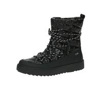 CAPRICE Femme 9-26215-41 Bottines Plates à Lacets avec Doublure Chaude, Noir, 37 EU