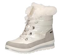 CAPRICE Femme 9-26226-41 Bottines Plates à Lacets avec Doublure Chaude, Ecru, 38 EU