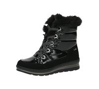 CAPRICE Femme 9-26226-41 Bottines Plates à Lacets avec Doublure Chaude, Noir, 42 EU