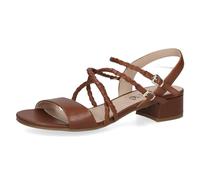 CAPRICE Femme 9-28201-42 Sandale Plate, Cognac Nappa, 37 EU