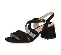 CAPRICE Femme 9-28301-42 Sandale à Talon, Suede Noire, 39 EU