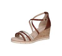 CAPRICE Femme 9-28312-42 Sandale à Talon, Cognac Comb, 37 EU