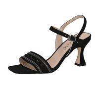 CAPRICE Femme 9-28313-42 Sandale à Talon, Suede Noire, 39 EU