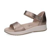 CAPRICE Femme 9-28710-42 Sandale Plate, Taupe métallisé, 39 EU