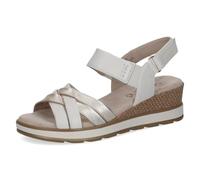 CAPRICE Femme 9-28752-42 Sandale cale, Offwhite Comb, 36 EU