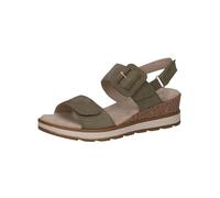 CAPRICE Femme 9-28753-42 Sandale cale, Olive Nubuck, 42 EU