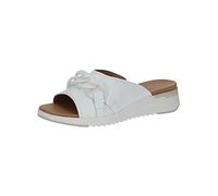 CAPRICE Femme 9-9-27206-20 Mules Plates, Nappa Blanc, 41 EU