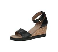 CAPRICE Femme 9-9-28711-20 Talon Sandale, Nappa Noir, 38 EU