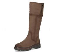 CAPRICE Femme Damen 9-25601-45 Botte Tendance, Nubuck Taupe, 37 EU