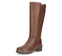 CAPRICE Femme Damen 9-26651-45 Botte Haute Jusqu'au Genou, Cognac Nappa, 41 EU