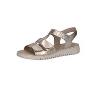 CAPRICE Femme Damen 9-28102-44 Sandale cale, Platin Metal, 39 EU