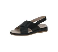 CAPRICE Femme Damen 9-28208-44 Sandale Plate, Black Nappa, 39 EU