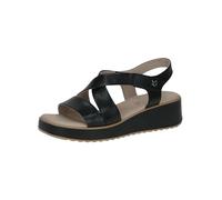 CAPRICE Femme Damen 9-28305-44 Sandale Plate, Black Nappa, 38 EU