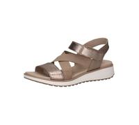 CAPRICE Femme Damen 9-28704-44 Sandale Plate, Taupe Metallic, 38 EU