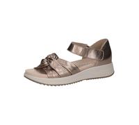 CAPRICE Femme Damen 9-28707-44 Sandale Plate, Taupe Metallic, 37 EU