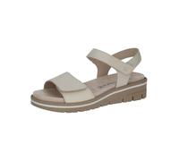 CAPRICE Femme Damen 9-28712-44 Sandale Plate, Taupe Sue Met, 38 EU Large