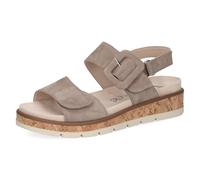 CAPRICE Femme Damen 9-28714-44 Sandale, Taupe Suede, 36 EU