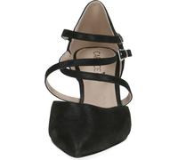 Caprice Femmes Escarpins à lanières ouvertes Talon bloc Cuir 9-22405-44, Taille:37 EU, Couleur:Noir