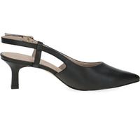 Caprice Femmes Escarpins en cuir Escarpins Slingback forme pointue 9-29601-44, Taille:37.5 EU, Couleur:Noir