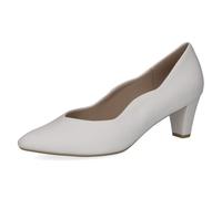 Caprice Femmes Talon entonnoir Cuir Bord ondulé 9-22400-42, Taille:40 EU, Couleur:Blanc