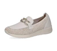 CAPRICE Mocassin Femme Plat, Blanc (OFFWHITE Comb), 39 EU