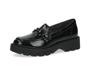 CAPRICE Mocassins à Plateforme Memotion Vernis habillés Largeur G, Noir (Black Naplak), 41 EU