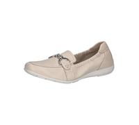 CAPRICE Mocassins Femme en Cuir à Boucle, Crème (Cream Perlato), 37 EU